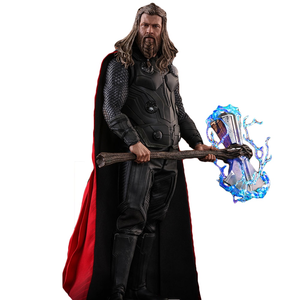 Figurine Thor - Avengers : Endgame - 30 cm - Hot Toys (fond blanc)